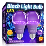 Gonhom 2 Pack A19 Led Black Light Bulbs,dimmable 9w Blacklight Pack,. Fixed Price $14.76.