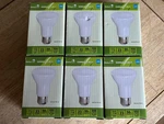 Bioluz - 6 Pack Led Dimmable Br20 Bulbs 50 Watt Replacement Br2027w-b. Fixed Price $22.95.