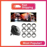 Bjz 10pcs 3/4'' Round Led Marker Lights White 12v Trailer Side Clearance. Fixed Price $13.97.