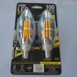 Feit Bpctc/100/827 Led (6 Bulbs,=3 Twin Packs) Chandelier Bulb 2700k Candle Base. Fixed Price $20.95.