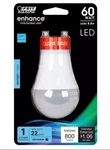 Feit Electric Enhance 60-watt Daylight White Led W/gu24 Twist Lock Base - 5000k. Fixed Price $10.49.