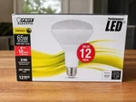 Feit Electric Led Br30 12-pack 10.5w Dimmable Soft White Floodlight Bulbs Boxed. Fixed Price $17.99.