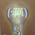 Pl&t 40w Victorian Style Hand Wound Tinted Light Bulb (model # A19). Fixed Price $12.61.