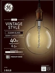 Ge Vintage Led 40-watt Eq G63 Warm White Dimmable Globe Light Bulb Large. Fixed Price $24.95.
