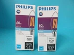 Lot Of 2 Philips Candelabra 5.5b11/per/950/cl/g/e12/dim 1fbt20 Led Light Bulb. Fixed Price $10.99.