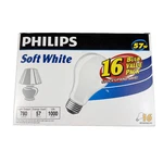 Philips 57w/120v Soft White Bulbs A19 16 Light Brand New. Fixed Price $89.99.