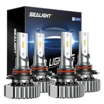 Sealight S1 9005 9006 Led Headlight Bulbs Combo White High Low Beam 4pcs. Fixed Price $39.89.