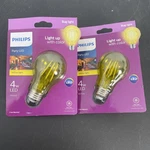 Philips 4-watt Yellow Bug Light A19 Party Led Bulb Bundle 2 Pack. Fixed Price $6.00.