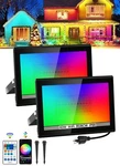 T-sun Rgb Flood Lights Outdoor, 600w Equivalent Color Changing Landscape Led .... Fixed Price $94.98.