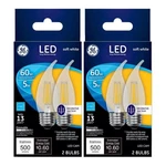 4bulbs Ge Soft White, Light Bulbs Led Long Life/ Low Energy 5.5w-60w Cam Clear. Fixed Price $10.99.