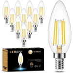 Cotanic E12 Led Candelabra Bulbs, Dimmable 3000k Soft White, 60w Eq, 10-pack. Fixed Price $30.90.