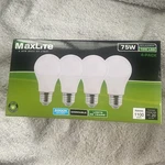 Maxlite Led Light Bulbs 4pack 75w (10w) 5000k Daylight. Fixed Price $12.00.