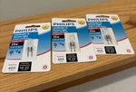 Philips Landscape And Accent Light Bulb, 35w 12v Clear Gy6.35 Base T4 465 Lumens. Fixed Price $8.95.