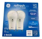 Ge Refresh Led Light Bulbs Daylight 60w Equivalent 800 Lumens Dimmable A19 Gu24. Fixed Price $15.98.