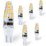 T5 T10 Wedge Base 2w Led Bulb 3000k Warm White For 12v 24volt Landscape Path .... Fixed Price $15.24.