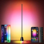 Alfolive Rgb Smart Led Corner Floor Lamp, Music Sync, Dimmable, 16 Million Color. Fixed Price $109.18.
