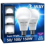 Briignite 3 Way Led Light Bulbs 50-100-150w 2 Count (pack Of 1), 5000k-a21. Fixed Price $35.94.