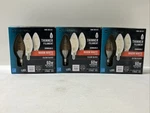 Lot Of (3) Ecosmart 60w B11 Dimmable E12 Candelabra Led Bulb, 3 Pack, 9 Total. Fixed Price $18.00.