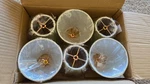 Royal Designs Cs-1007-5l/grn 6pcs Clip On Empire Chandelier Lamp Shade 3"x5"x4.5. Fixed Price $34.00.