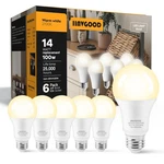 Iinvgood 14w 1600lm A19 Led Light Bulbs 100 Watt Equivalent, 6-pack 2700k Warm. Fixed Price $39.13.