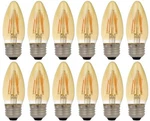 (12 Bulbs) Sylvania 79721 Vintage Chandelier Led Light Bulb, Efficient 4 Watts,. Fixed Price $29.77.