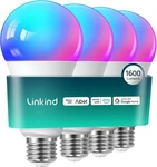 Linkind Smart Light Bulbs, 1600lm (100w Equivalent) Bulb, 4 Pack 100w. Fixed Price $71.23.