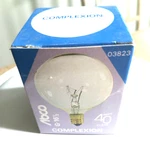 Abco 40w Complexion Light Bulb G-16 1/2 Clear # 03823 Candelabra Base - Qty 1. Fixed Price $1.00.