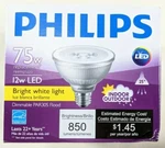 Philips Dimmable Par30s 12watts Output 850lumens 22+ Year Life Flood Light Bulb. Fixed Price $12.00.