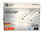 Commercial Electric 5/6 Led Recessed Retrofit Light Trim Selectable Cct 12-pk. Fixed Price $61.99.