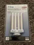 Utilitech 27w 75w Daylight 4 Pin/prong 1250 Lumens Cfl Bulb 0933411 New & Sealed. Fixed Price $15.50.