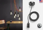 Plumen Pendant Set Screw E26 Indoor Hanging Light Fixture Black. Fixed Price $19.99.