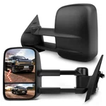 Mirrors Compatible 2007-2014 Chevy Gmc Sierra Power Heated Black Towing Scitoo. Fixed Price $369.99.