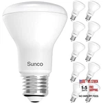 Sunco 10 Pack Br20 Led Bulb Dimmable - Small Recessed Lighting Bulbs Mini R20. Fixed Price $40.94.