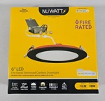 6x Nuwatt 6 Inch Recessed Lights 5cct Led 2700k-5000k Dimmable 2 Hour Fire Rated. Fixed Price $149.99.