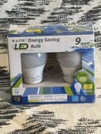 K-lite 9 Watt Energy Saving Light Bulbs Soft White New Pack Of 2. Fixed Price $9.99.