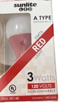 Led A Type Color Red 3w Light Bulb Medium E26 Base Sunlite 80148-su-new-ship 24. Fixed Price $34.88.