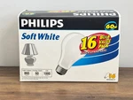 Nib Philips Old Style 60w Soft White Light Bulbs A19 16 Pack New In Box. Fixed Price $99.99.