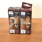 Lot Of 2 Philips 40-watt Vintage Edison Bulb Led Dimmable Candelabra Base B11. Fixed Price $7.95.