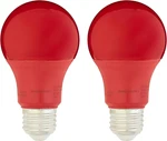 A19 Red Color Party Led Light Bulbs, 60 Watt Equivalent, Energy Efficient 9w, E2. Fixed Price $12.21.
