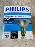 Lot Of (3) Philips 60 Watt Par30s Flood 25 Degree. 60par30s/hal/fl25. Fixed Price $29.99.