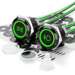 Filn 2pcs 22mm Latching Push Button Switch,20a Start On Off Swit.... Fixed Price $46.81.