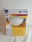 Ge 100-watt Soft White Frosted Old Style G40 Globe Light - 1260 Lumens. Fixed Price $17.99.