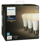 Philips Hue A19 Bulb White 800 Lumens 10 Watt 3 Pack App Control New. Fixed Price $37.88.