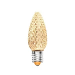 Novelty Lights Minleon 25-pack C7 Sun Warm White Faceted Led Bulbs, E12 Base. Fixed Price $14.99.
