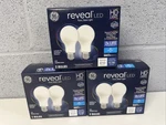 3 Packs Of 2 Ge Led Light Bulbreveal 8w 60w A19 44943 White Hd+ 610lum New. Fixed Price $31.99.