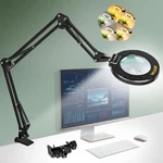 Ultra Long 3-section Swing Arm 12x 30x Magnifying Glass With Light And Stand, 4-. Fixed Price $74.70.