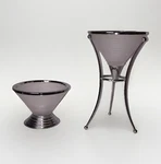 2 Ct Dayton Hudson Votive Candle Holders Art Deco Style Set Frosted Glass Decor. Fixed Price $25.00.