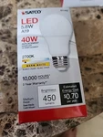 Satco 11402 5.8w Led A19 Light Bulb, 40w Replacement, 2700k Warm White, 450 L.... Fixed Price $8.99.