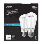 Feit Electric St19 Vintage Edison Led 2 Count (pack Of 1), 5000k Daylight. Fixed Price $23.24.