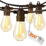 Addlon 200ft 4-pack 50ft Led Outdoor String Lights W/ Shatterproof Bulbs *new*. Fixed Price $88.99.